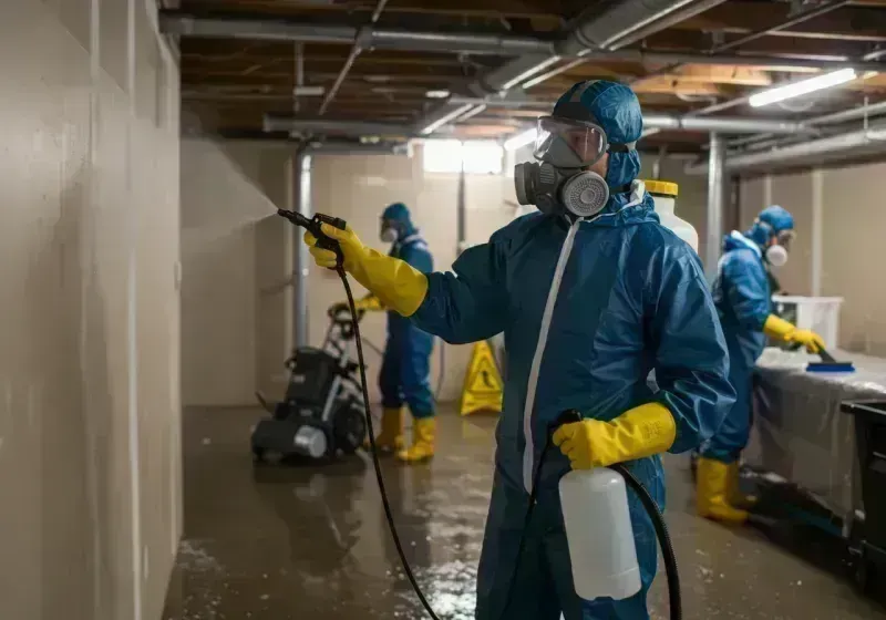 Basement Sanitization and Antimicrobial Treatment process in Rockledge, FL